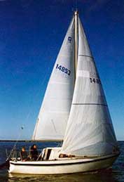 A Pearson 26 undersail
