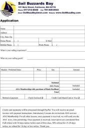 Sail Buzzards Bay Application